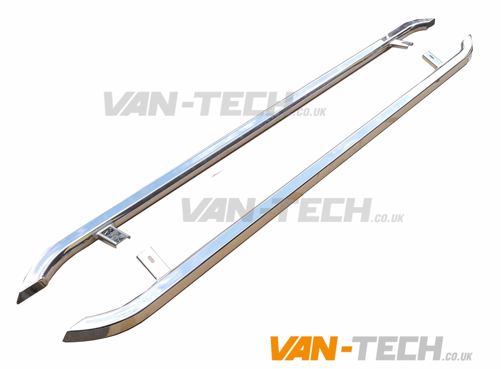 cof VW T6 T6.1 Sportline Side Bars Angular Stainless Steel Transporter