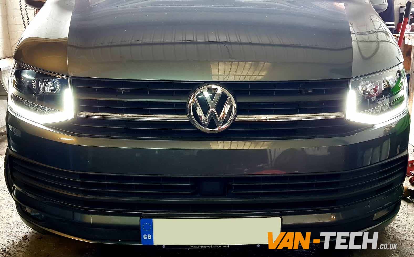 VW-T6-LED-DRL-Light-Bar-Headlights-Dynamic-Indicators-V6-2 VW T6 LED DRL Light Bar Headlights Dynamic Indicators V6