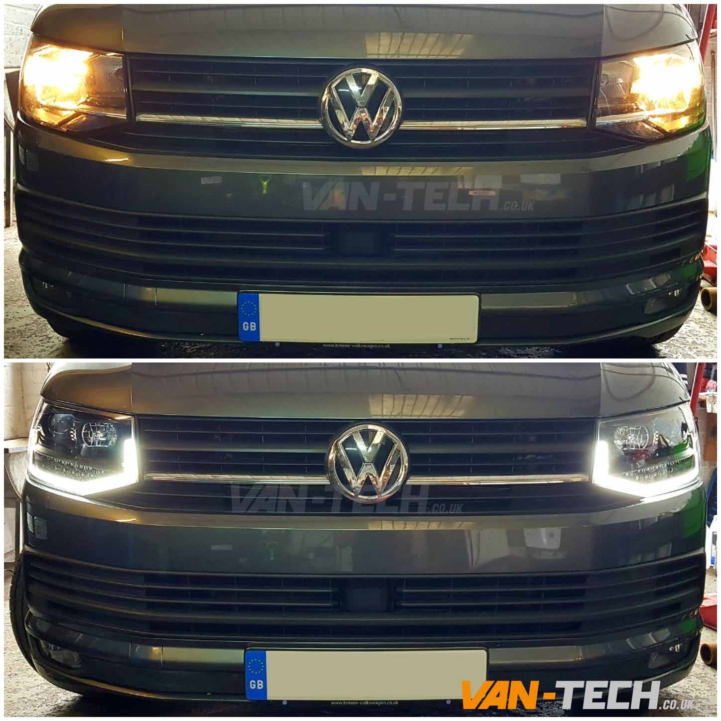 VW-T6-LED-DRL-Light-Bar-Headlights-Dynamic-Indicators-V6-3 VW T6 LED DRL Light Bar Headlights Dynamic Indicators V6