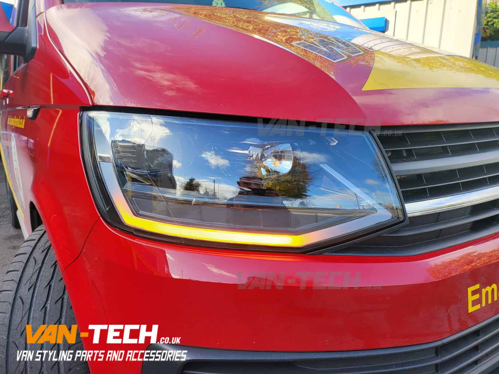 VW-T6-LED-Light-Bar-Headlights-with-Dynamic-Indicators-built-in-to-the-Lightbar-DRL-1 VW T6 LED Light Bar Headlights with Dynamic Indicators built in to the Lightbar DRL
