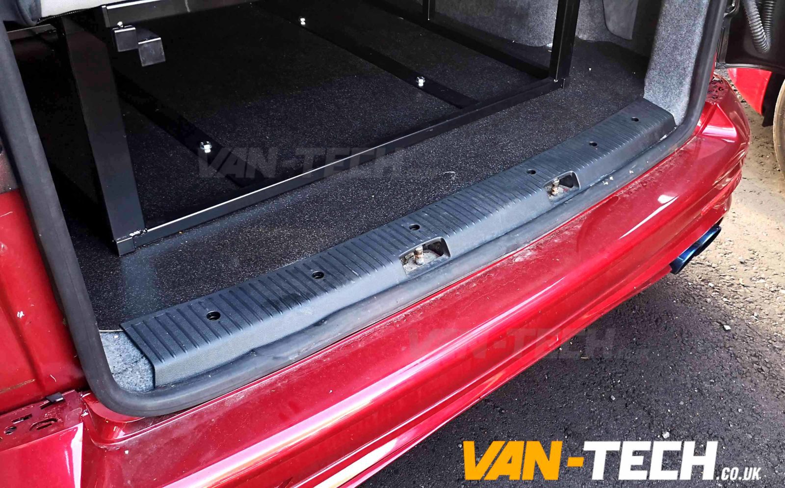 cof VW T6 T6.1 Barn Door Threshold Cover Protector VW T6 T6.1 Barn Door Threshold Cover Protector, these are stylishly designed and made exclusively for VW Transporter T6 T6.1 Vans. VW T6 T6.1 Barn Door Threshold Cover Protector are made to the highest standard, it will provide extra protection for the rear of your van and ideal if your looking to do a van conversion. Product Features: Fix to existing original fixing points on VW T6 T6.1 Transporters Solid plastic construction Tailor made for the VW T6 T6.1 Transporters