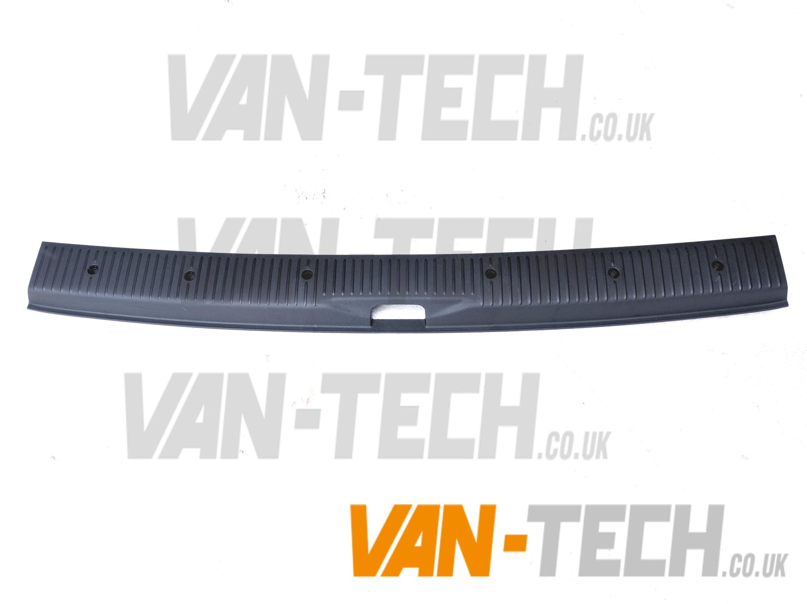 VW-Transporter-Barn-Door-T5-T5.1-T6-Threshold-Cover-2 VW T6 T6.1 Tailgate Threshold Cover Protector VW T6 T6.1 Tailgate Threshold Cover Protector, these are stylishly designed and made exclusively for VW Transporter T6 T6.1 Vans. VW T6 T6.1 Tailgate Threshold Cover Protector are made to the highest standard and it will provide extra protection for the rear of your van and ideal if your looking to do a van conversion. Fix to existing original fixing points on VW T6 T6.1 Transporters Solid plastic construction Tailor made for the VW T6 T6.1 Transporters