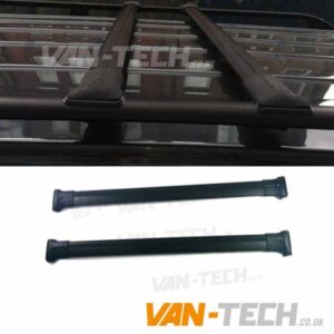 VW T5 T5.1 T6 T6.1 Aluminium Roof Rail Cross Bars Satin BLACK