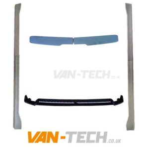 VW T6.1 Styling Kit with Side Skirts, Front Splitter and Rear Barn Door Spoiler SWB