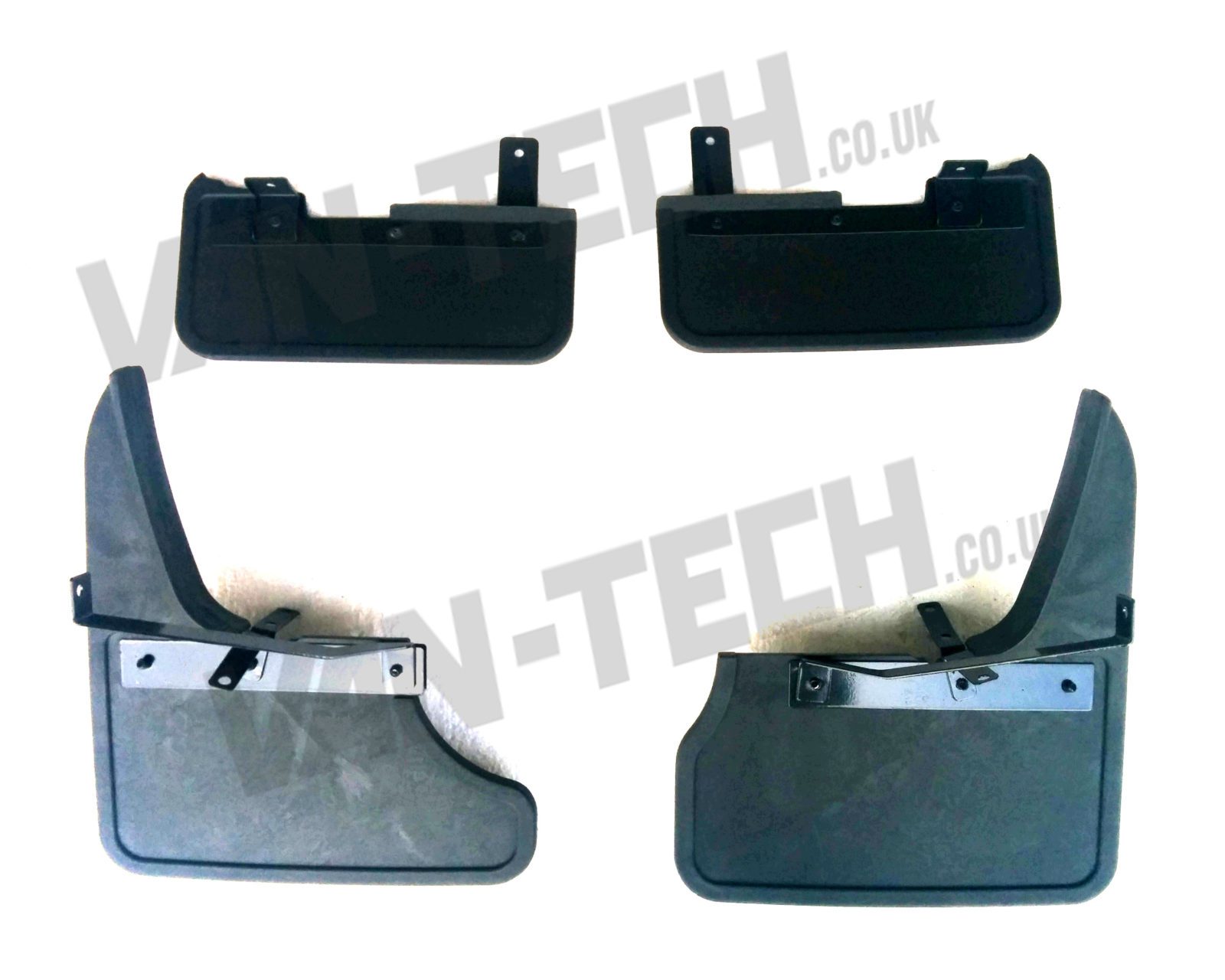 Vw-transporter-T5-mud-flaps-2003-onwards Description VW Transporter T6 Mudflaps Mud Guards Tailgate , Transform the look of your VW T6 Transporter with this high quality set of Four Mud Flaps / Mud Guards 2 x Front and 2 x Rear. It’s that easy to fit and probably one of the quickest customisation jobs to carry out on your VW T6 Transporter but one with instant noticeable impact. When you buy and fit these you’ll appreciate the solid quality knowing that you won’t have any problems . We think these are a true comparison to the genuine VW ones and represent fantastic value. High Quality, Mud Flap set Made from Strong Rubber Easy fitting to VW T6 Transporter Tailor made for the VW T6 models Tailgate