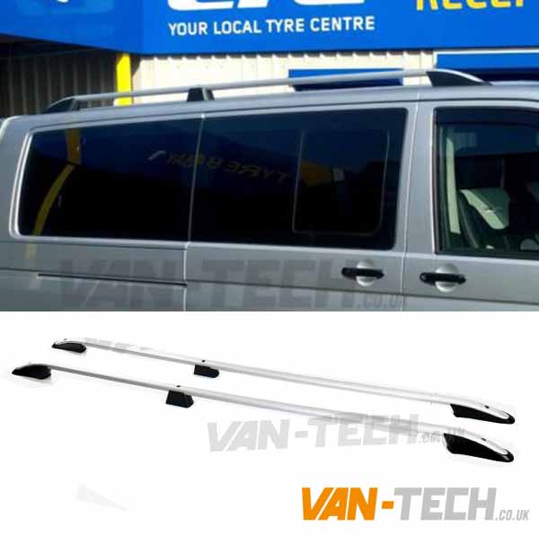 aluminium-roof-rails-t5-t6 VW Transporter T5 T5.1 T6 T6.1 Roof Rails Aluminium SWB LWB