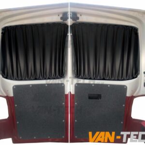 VW T6 T6.1 Blackout Interior Curtain Side Loading Door This VW T6 T6.1 Blackout Interior Curtain Side Loading Door and Rail set really looks the part and will give you a nice and simple way to provide some extra privacy to the interior of your vehicle. Please note these curtains will require some minor modification for fitting to Genuine Caravelle Models please call us on 0121 550 4628 for details. Product Features: High Quality Blackout Curtain Pre drilled runners easy to fit with a screwdriver Tailor made for the VW T6 T6.1 Transporter models increased privacy Fitting kit included 2 colours available Black and Grey (with Black inner lining) Available in Black or Grey