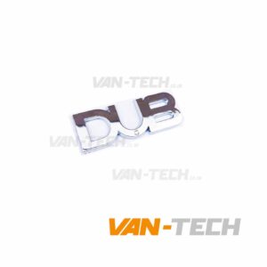 VW Transporter Decal / Sticker Badge DUB Silver T4 T5 T5.1 T6 T6.1 VW Transporter Decal / Sticker Badge DUB Silver T4 T5 T5.1 T6 T6.1 will look great on any Transporter van and is a very simple to fit using the sticky adhesive on the rear of the product. This decal is a simple way to add a bit a of customization to any VW Transporter. VW Transporter Decal / Sticker Product Features: High Quality Tailor made for the Transporter Sticks on using adhesive on rear of the decal