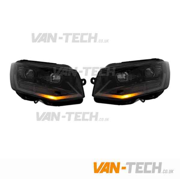 new-headlights-vw-t6-dynamic-indicator-built-in-to-drl-5 VW T6 LED Light Bar Headlights with Dynamic Indicators built in to the Lightbar DRL