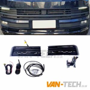 VW T6 Transporter Daytime / Daylight Running Lights LED Textured Finish