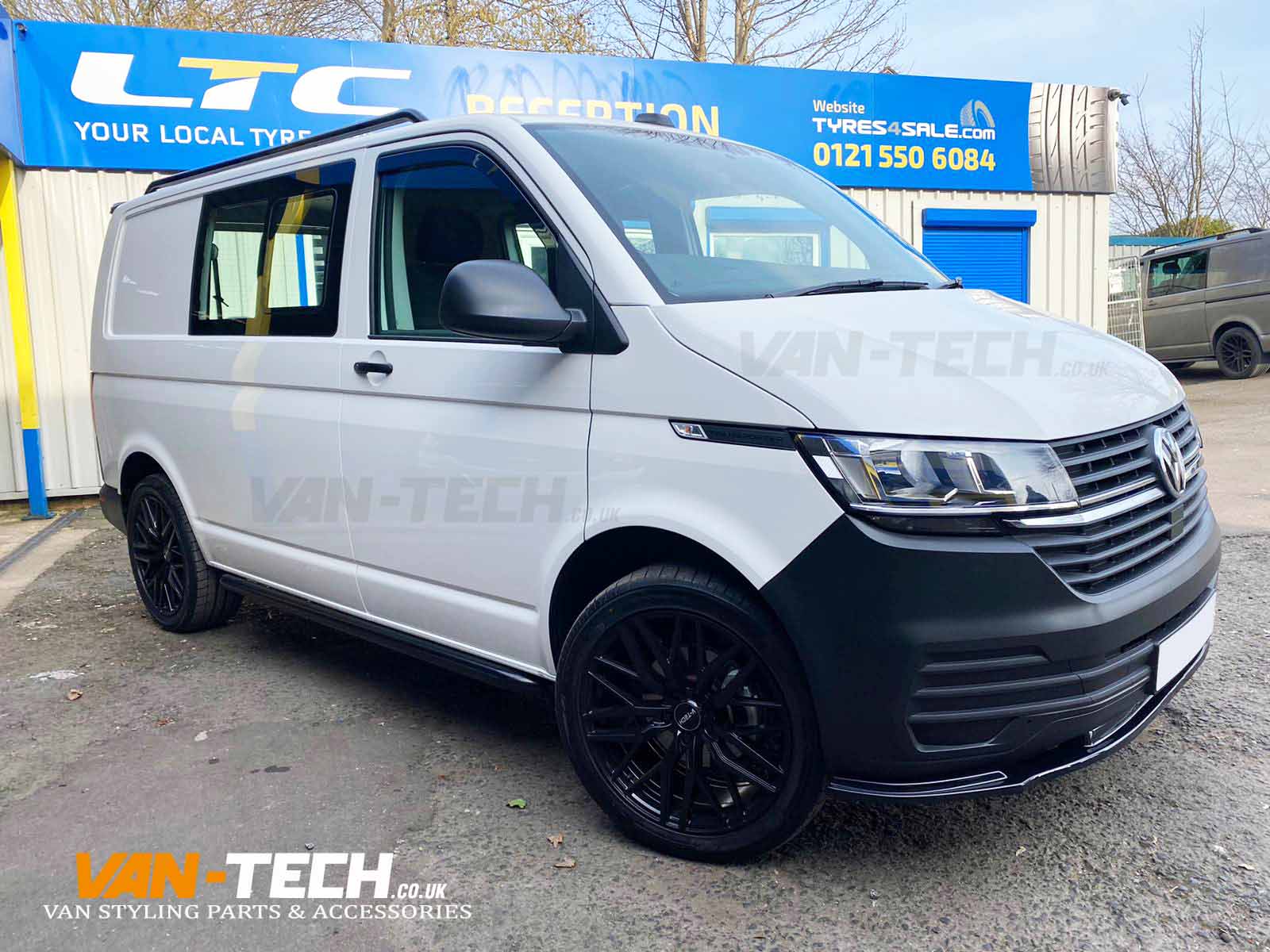 t6.1-parts-1 VW T6 T6.1 Side Bars Stainless Steel Satin BLACK Sportline