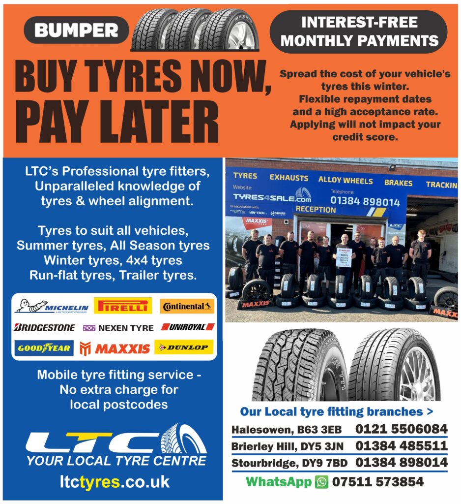 Tyres on finance, interest free payments on tyres, 0% interest, 