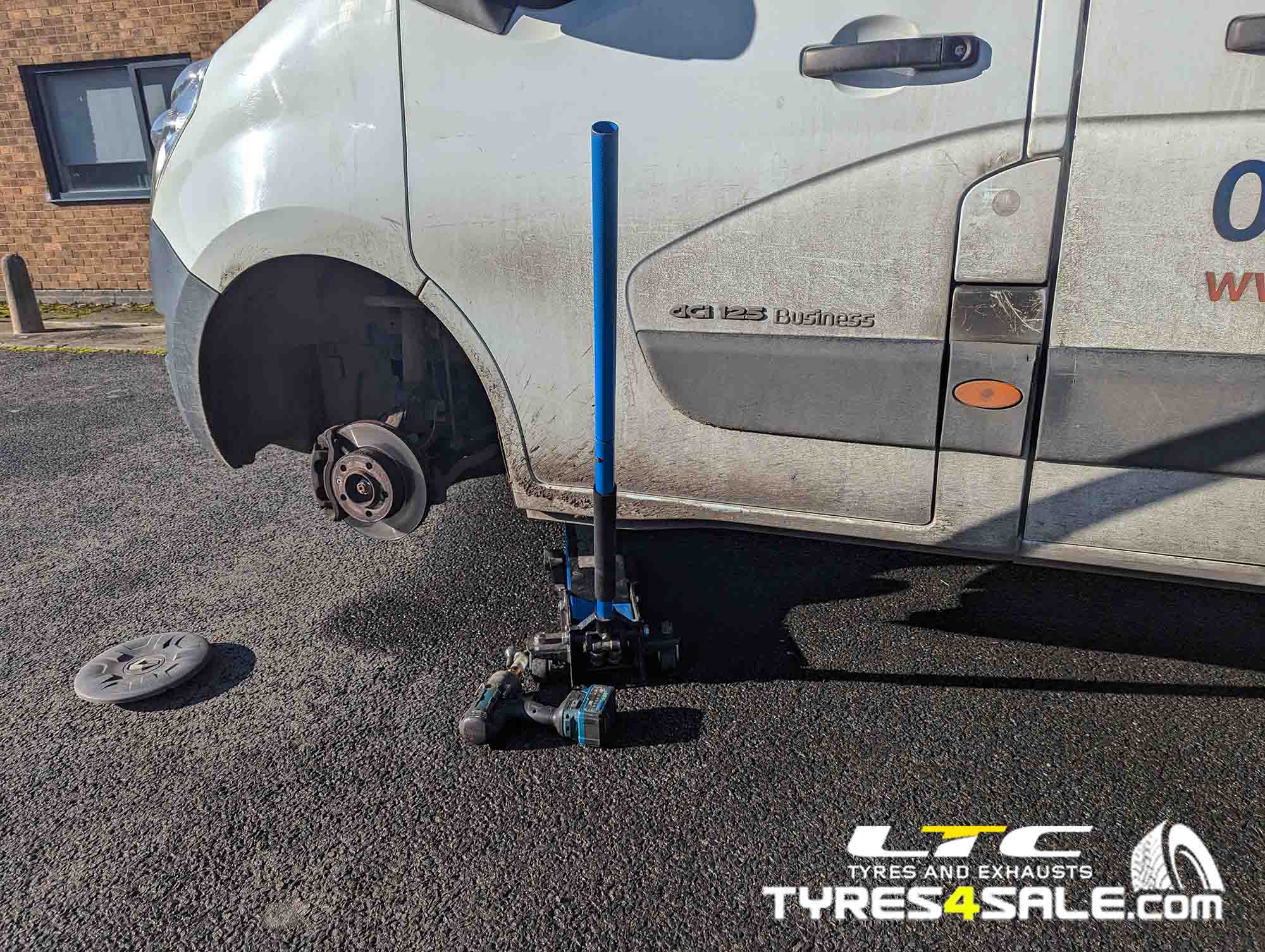 Commercial Vehicle at Work Mobile Tyre Fitting Service - LTC Tyres and Exhausts