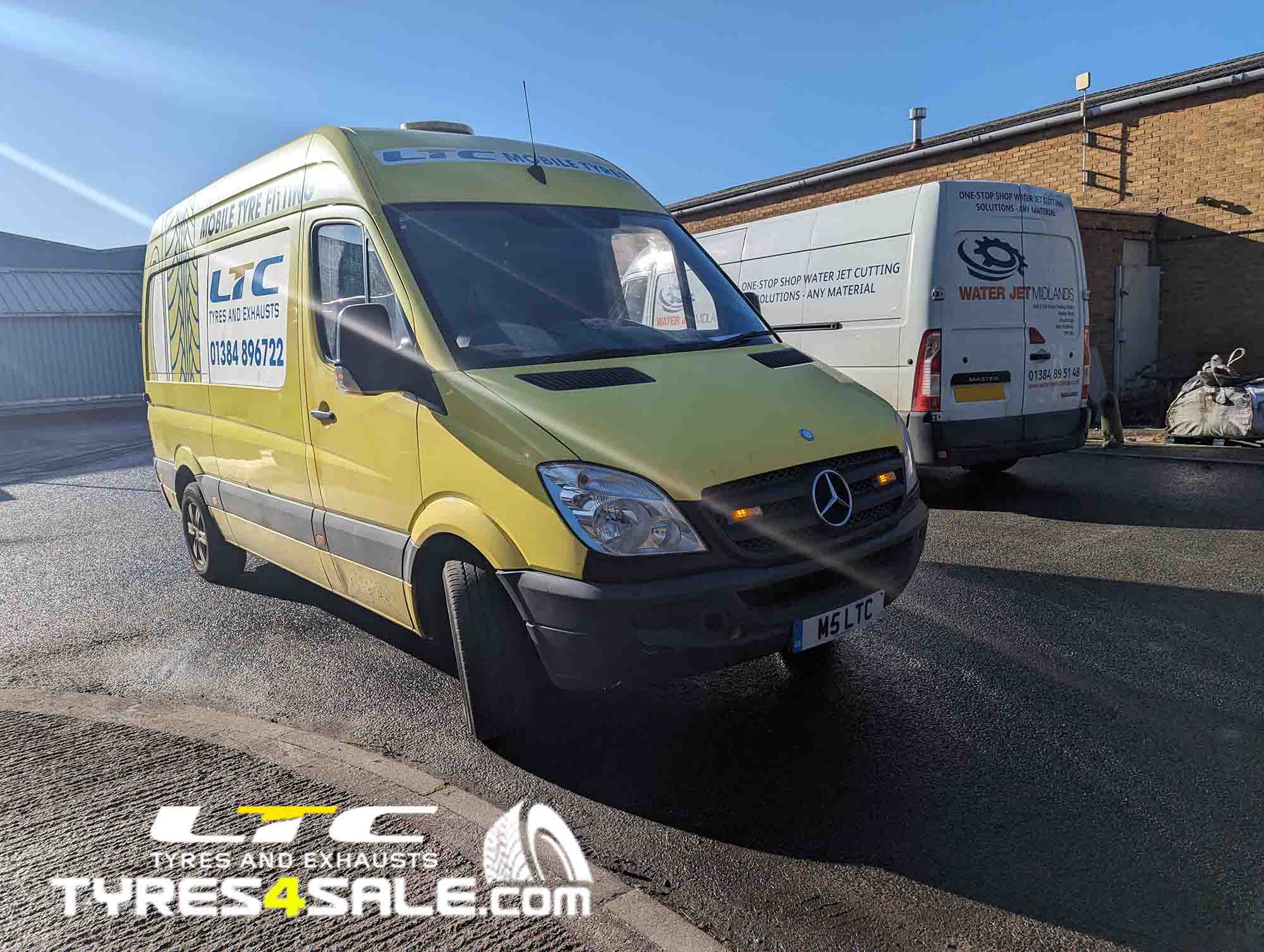 Commercial Vehicle at Work Mobile Tyre Fitting Service - LTC Tyres and Exhausts