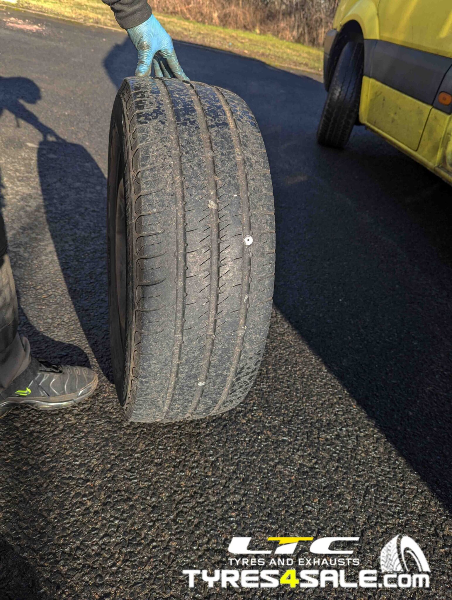 Commercial Vehicle at Work Mobile Tyre Fitting Service - LTC Tyres and Exhausts