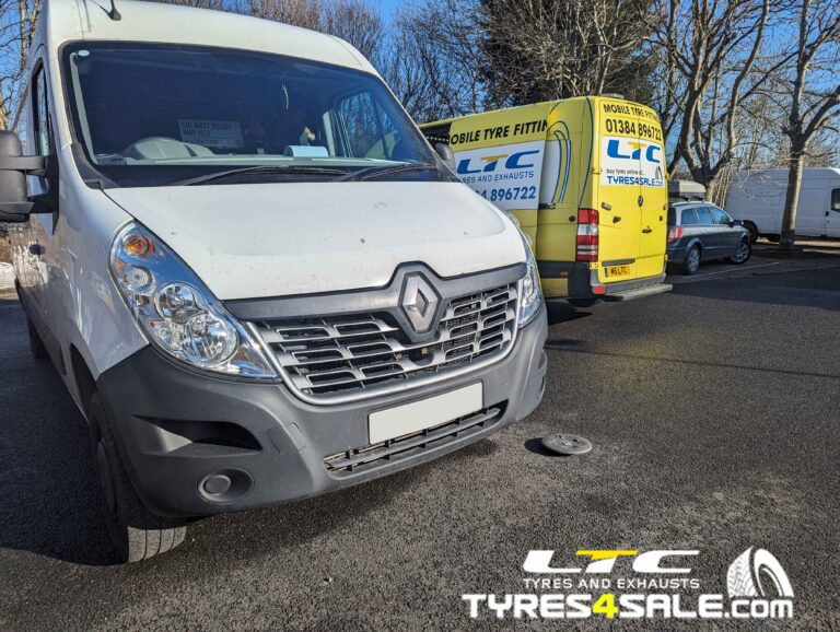 Commercial Vehicle at Work Mobile Tyre Fitting Service - LTC Tyres and Exhausts