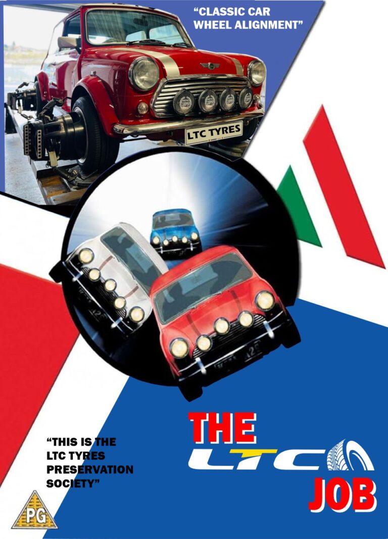 Mini Wheel Alignment, The Italian Job Classic Mini, Tracking, Hunter 4 Wheel Alignment, HawkEye Alignment