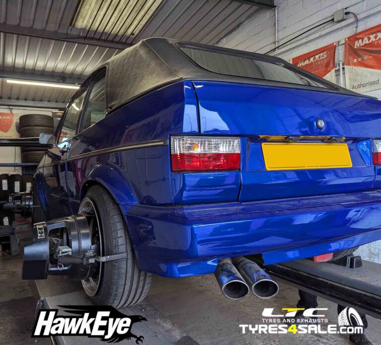 Hunter Hawkeye 4 Wheel Alignment Tracking for VW Golf MK1