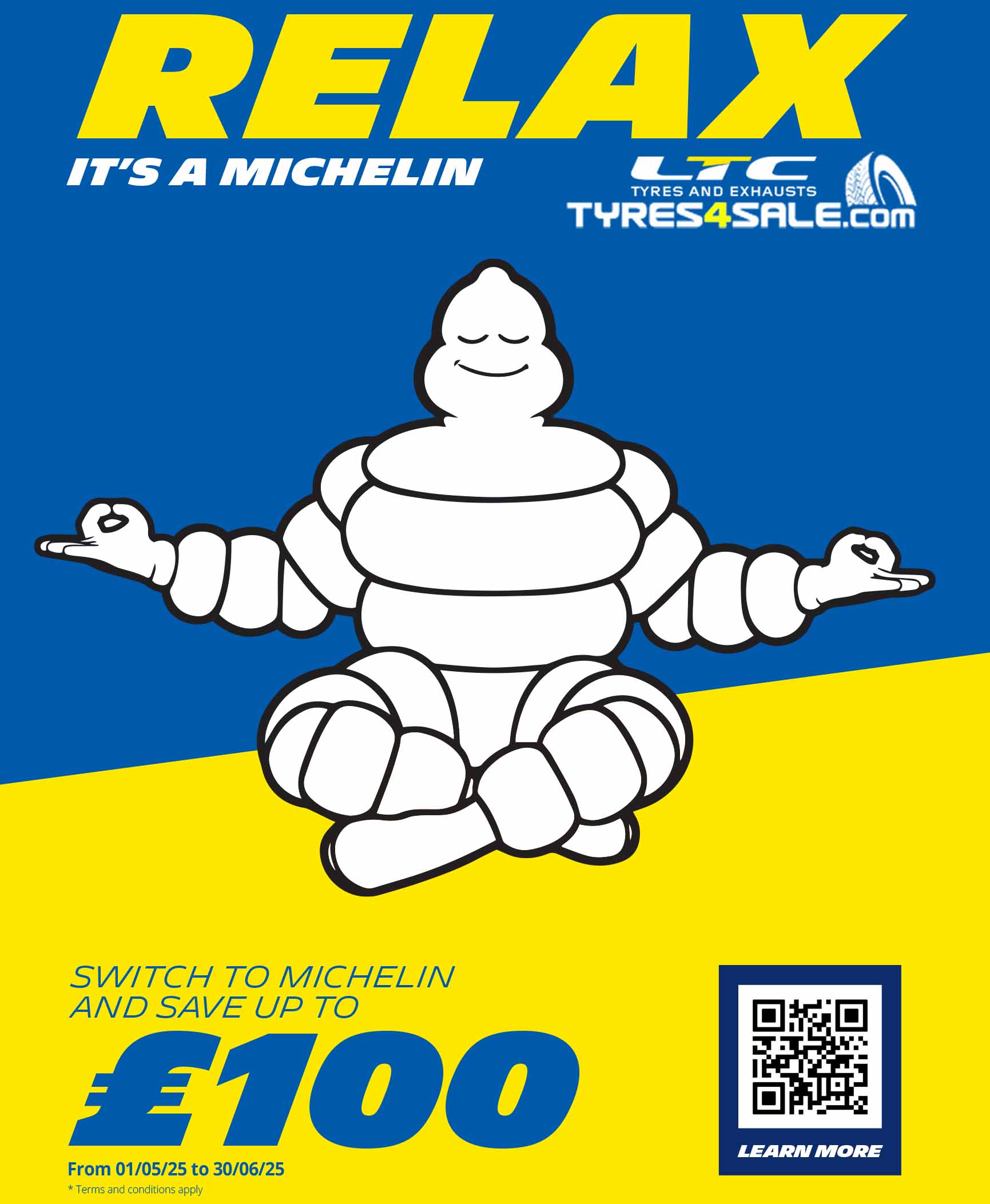 Michelin £100 cashback at LTC Tyres