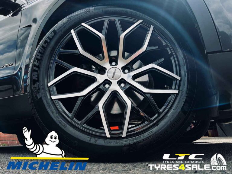 BMW X5 Calibre CV2 Alloy Wheels Black and Polished 20″ a set of 275/45R20 Michelin Pilot Sport 4 SUV 110Y XL Tyres