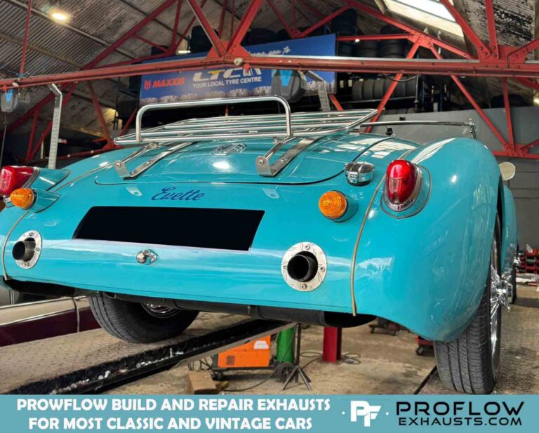 Proflow Custom built Exhaust Centre Section for MG MGA Classic Car made from Stainless Steel
