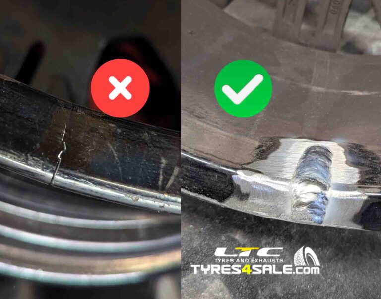 Wheel Welding Crack Repair Service available at LTC Tyres and Exhausts