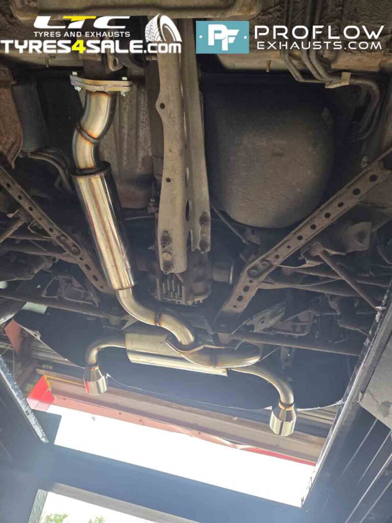 Mazda MX5 Stainless Steel Exhaust - Middle and Dual Rear with TX025 Tailpipes - Proflow Exhausts