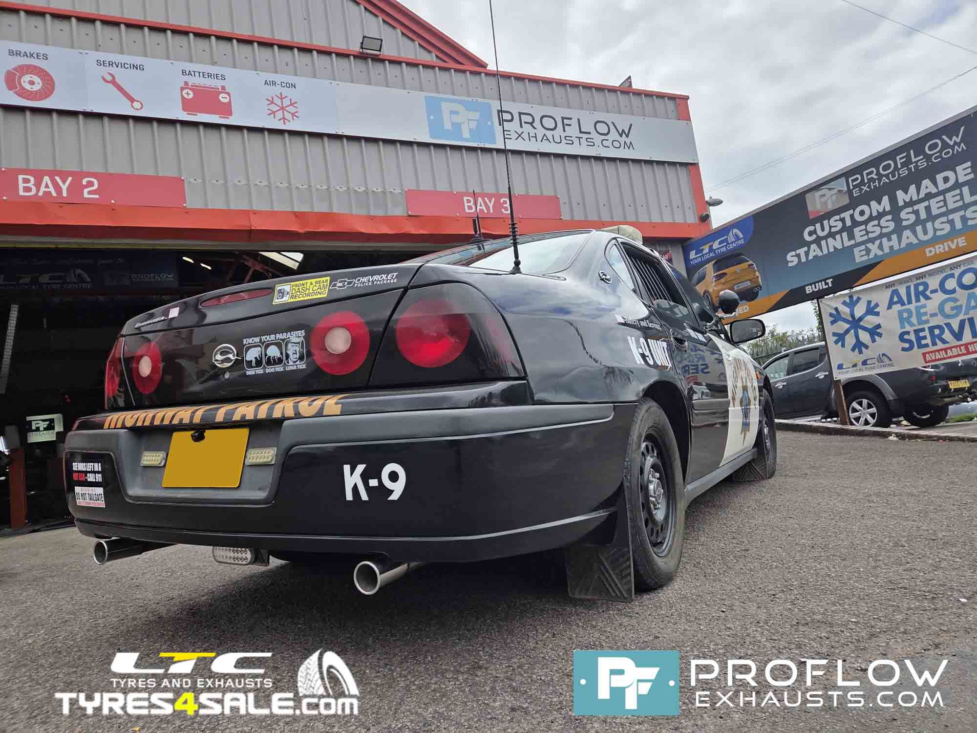 Chevrolet Impala Custom Exhaust Middle and Rear with TX066 made from Stainless Steel