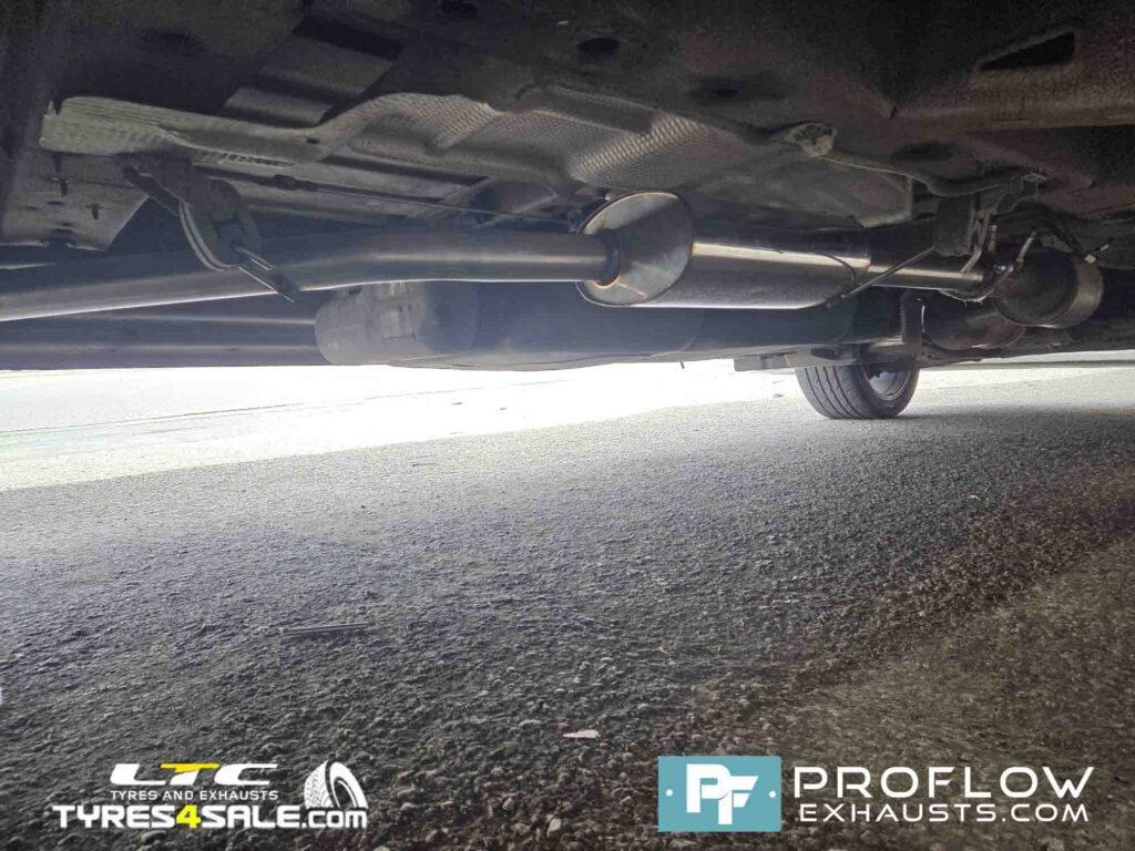 VW Crafter Custom Exhaust Middle and Rear with Side Exit Twin Tailpipe made from Stainless Steel