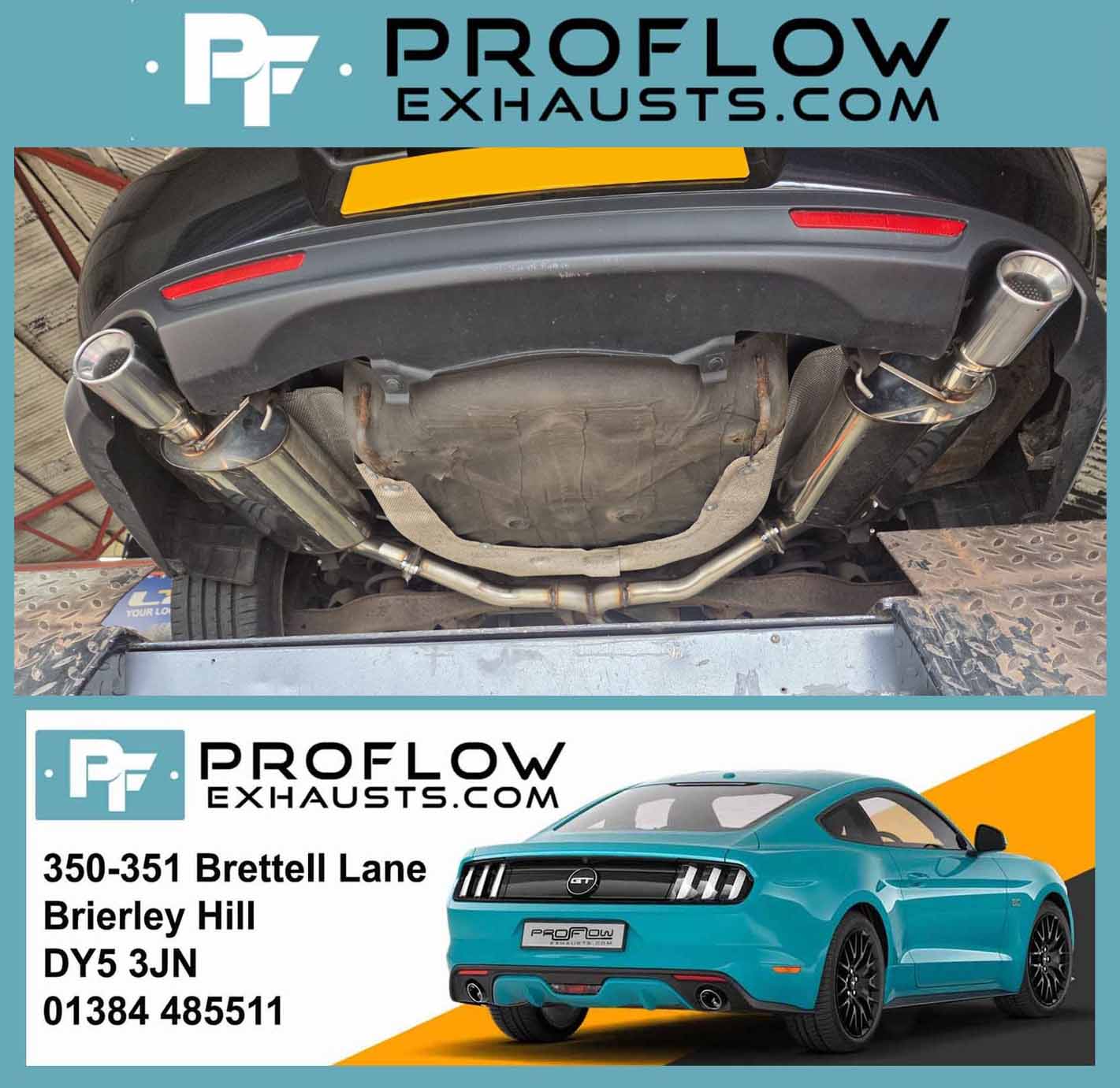 Mazda MX6 Custom Stainless Steel Exhaust - Cat, Middle and Dual Rear with TX070 Tailpipes - Proflow Exhausts