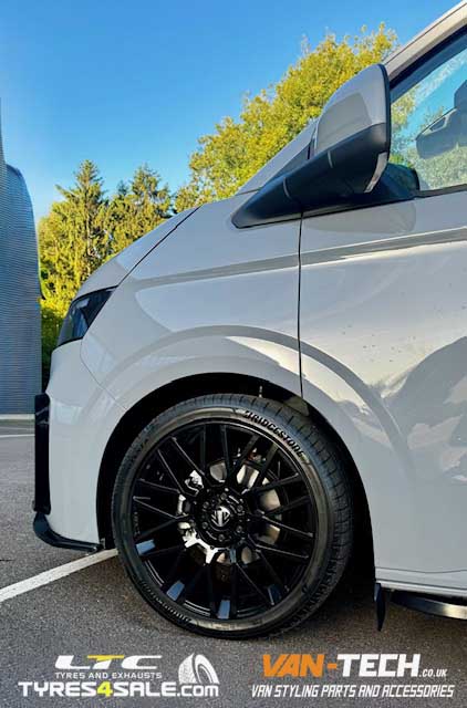 Momo Revenge Alloy Wheels 20″ for VW Transporter T7 Gloss Black available at LTC Tyres and Exhausts