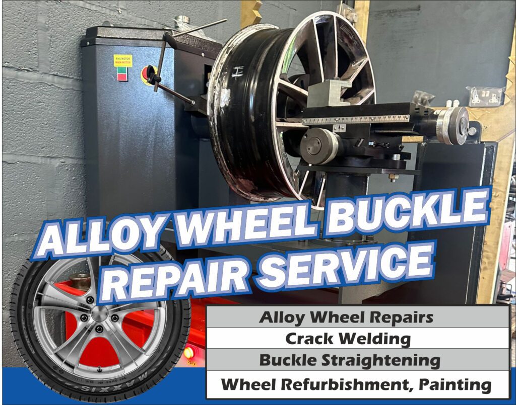 alloy wheel repair service. welding, buckle straightening 