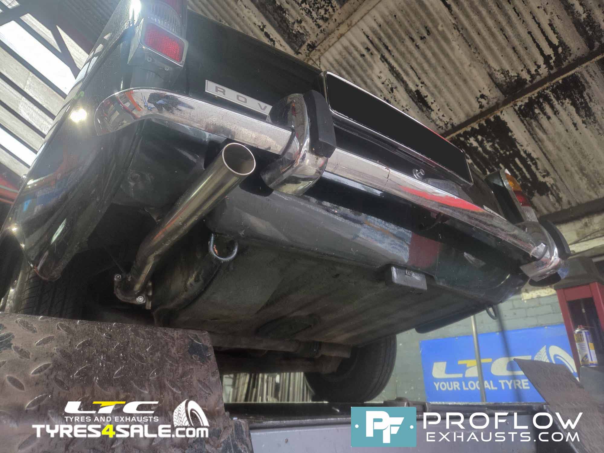 Rover 2000 P6 Custom Exhaust Middle and Rear made from Stainless Steel