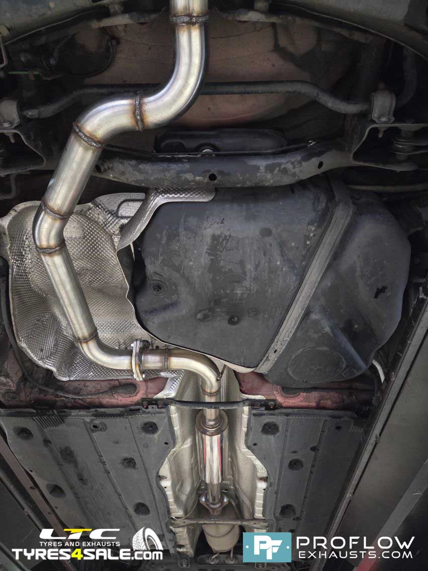 Seat Leon Cupra Custom Exhaust Middle and Rear 2.5" Pipework and Tailpipes made from Stainless Steel Built by Proflow Exhausts