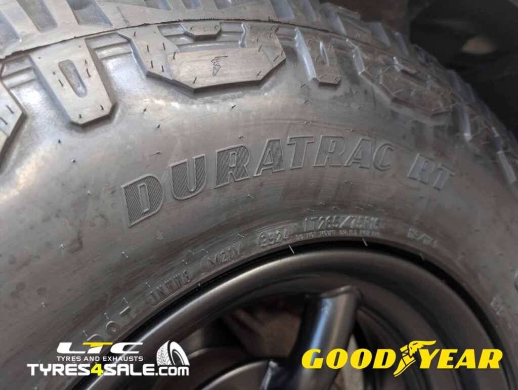 Goodyear Wrangler DuraTrac All terrain Tyres for Landrover Defender 90 available at LTC tyres and Exhausts