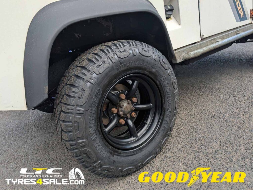Goodyear Wrangler DuraTrac All terrain Tyres for Landrover Defender 90 available at LTC tyres and Exhausts