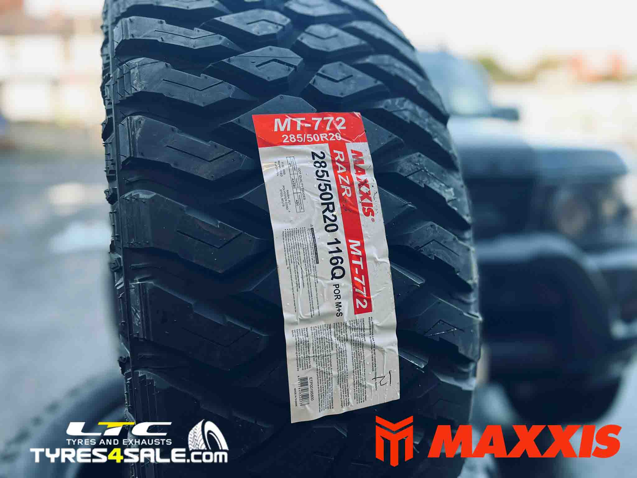 Maxxis RAZR MT MT772 Mud Terrain Tyres for Range Rover Sport available at LTC Tyres and Exhausts