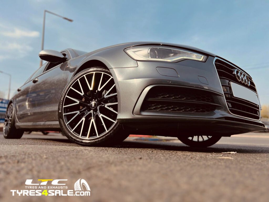 DRC Cyclone Alloy Wheels for Audi A6 Black / Polished