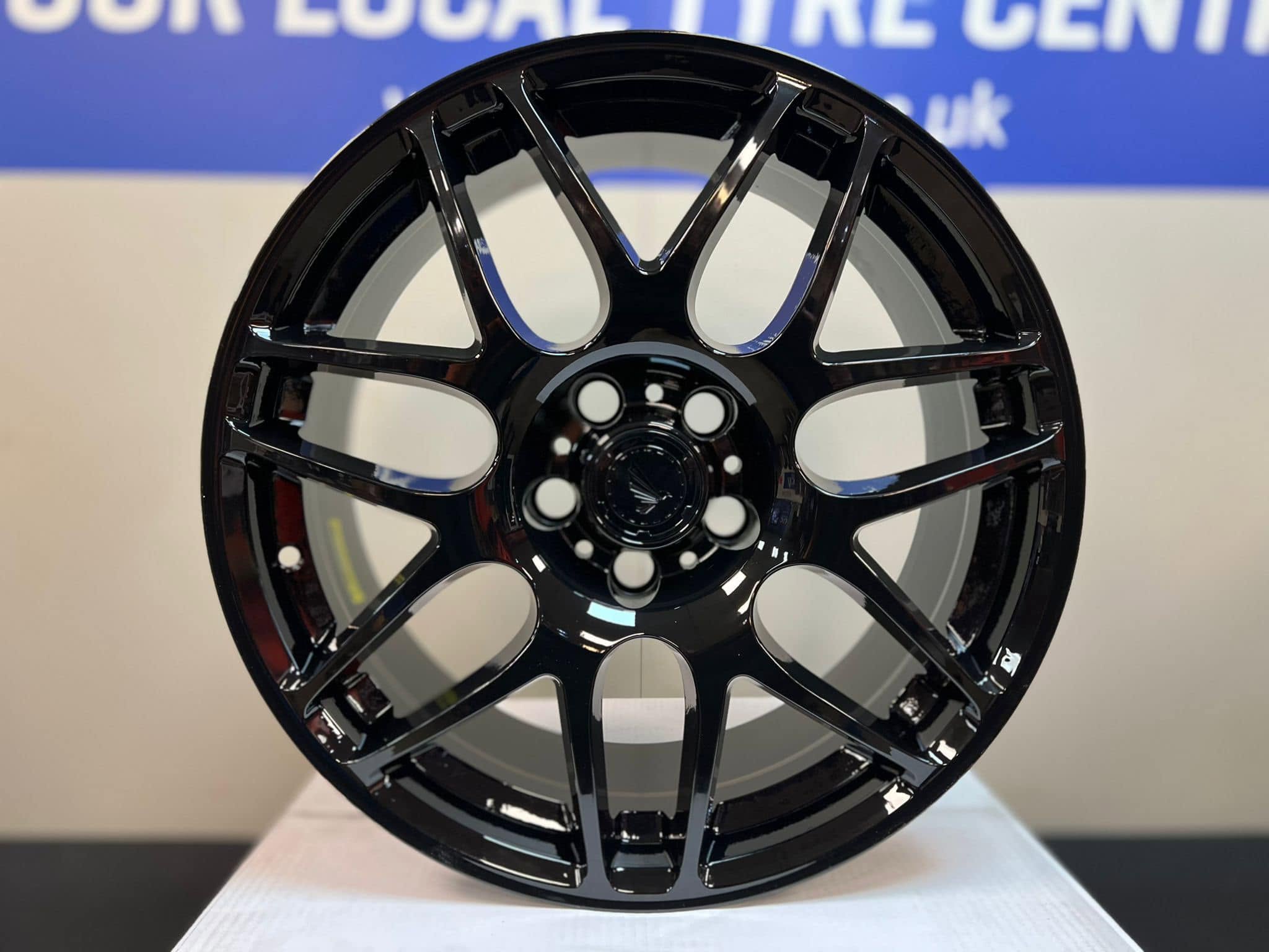 Gloss black alloy wheel available from LTC Tyres