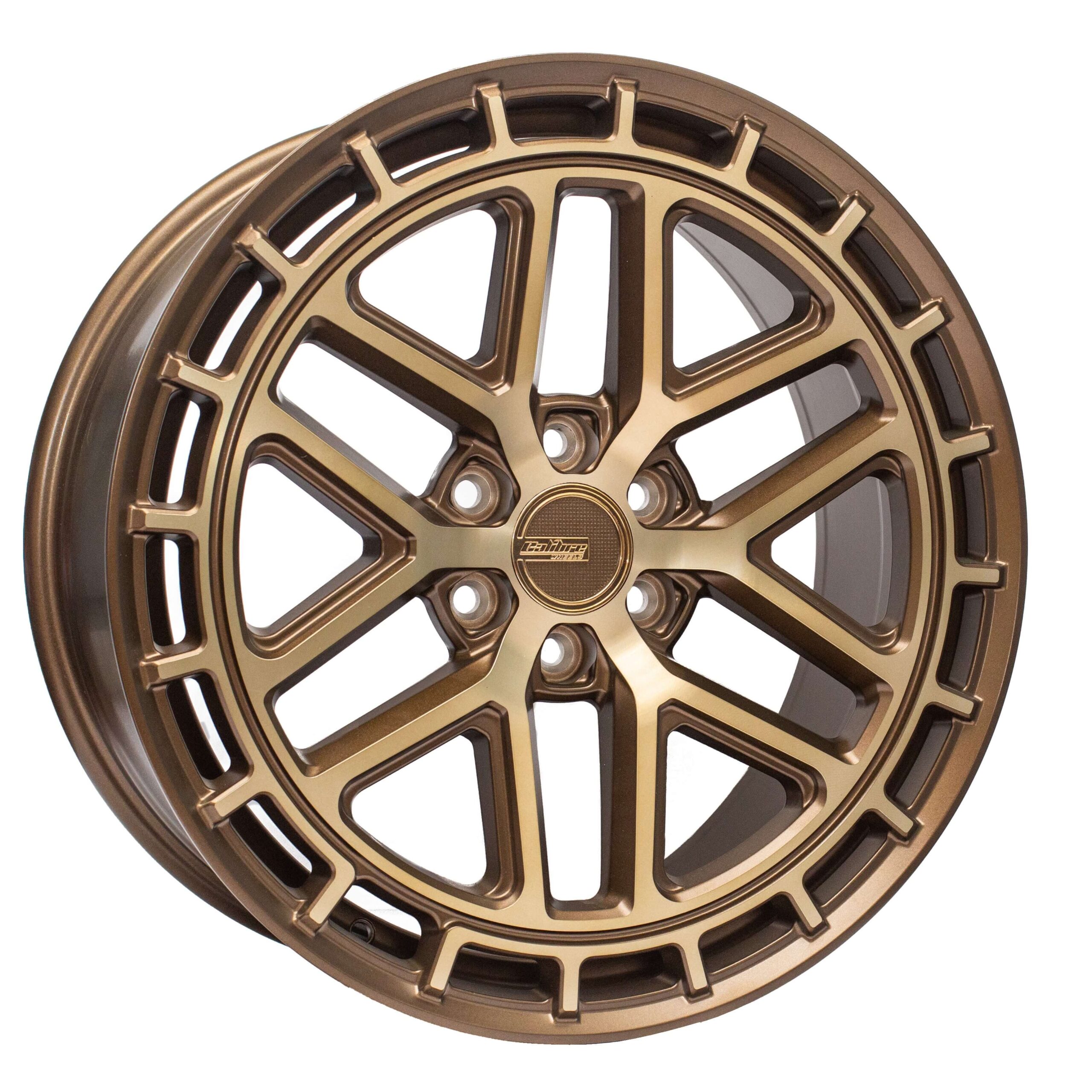 Bronze silver or retro alloy wheel
