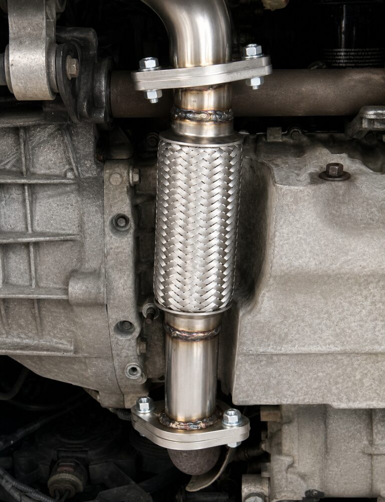 Exhaust flexi repair pipe work by LTC Tyres and Exhausts