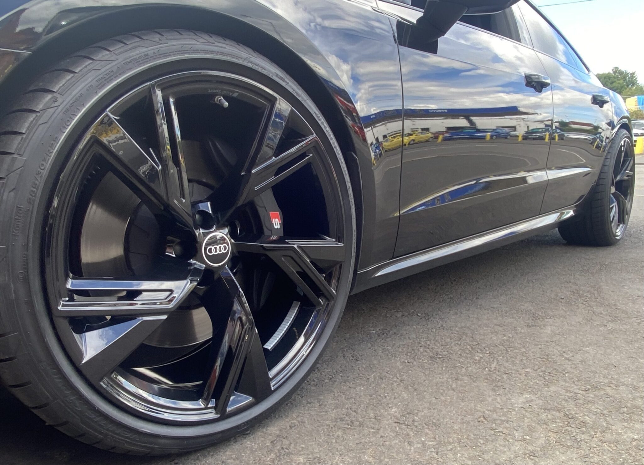 Audi with new tyres fitted near Brierley Hill