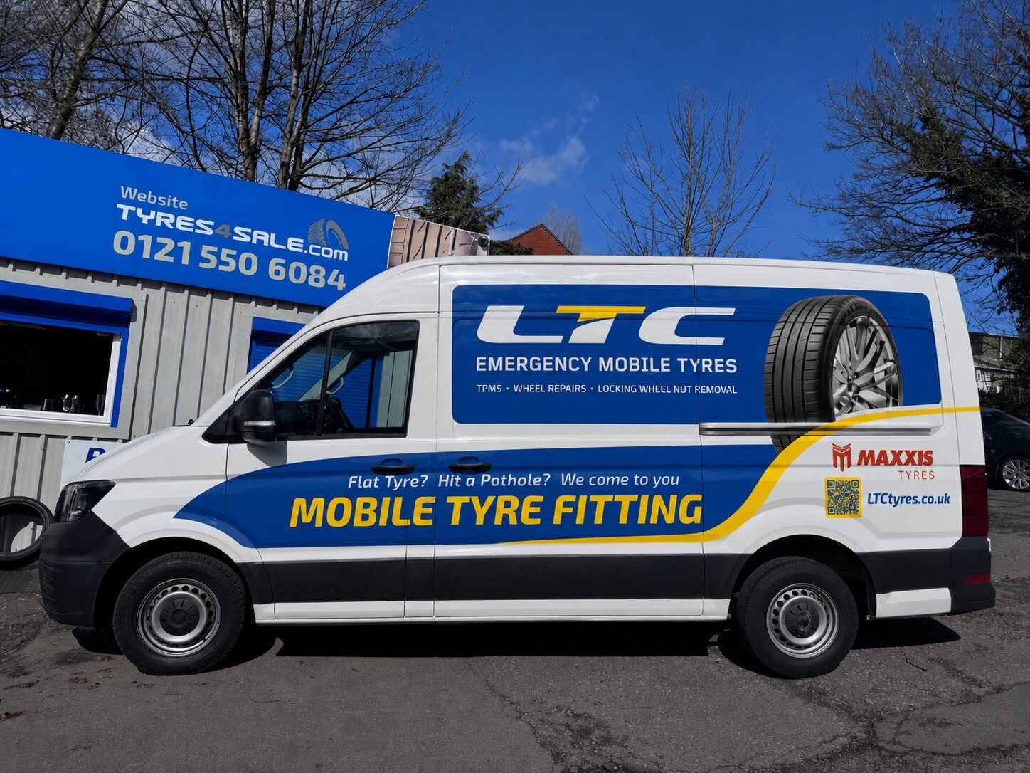 LTC mobile tyre fitting van serving customers across the Black Country
