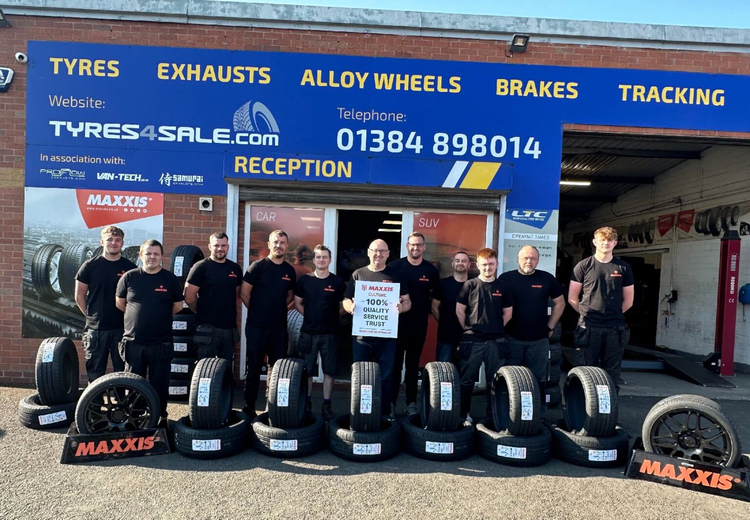 LTC Tyres and Exhausts team in the West Midlands