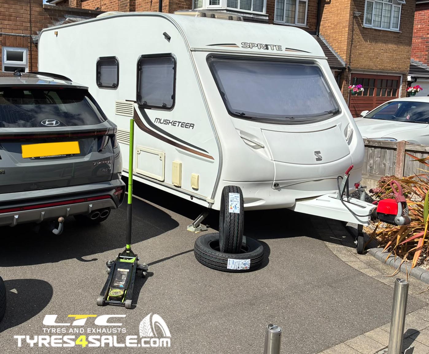 Sprite Caravan Mobile Tyre Fitting Service LTC Tyres and Exhausts