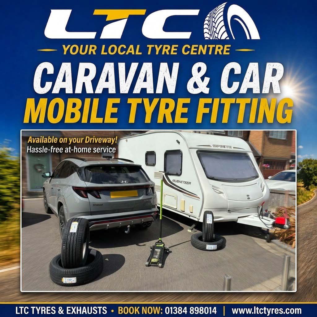 Sprite Caravan Mobile Tyre Fitting Service LTC Tyres and Exhausts