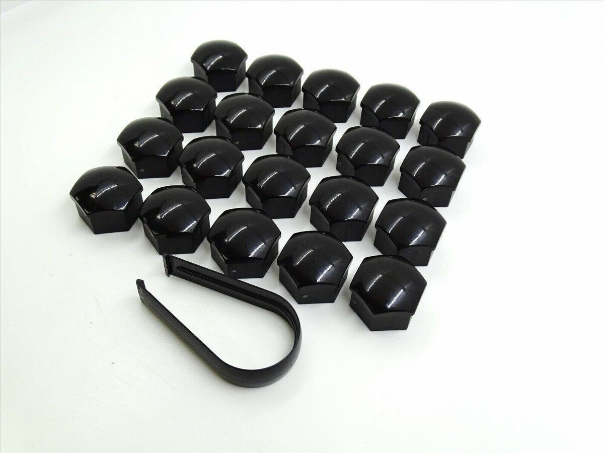 17mm 19mm and 21mm alloy wheel nut covers supplied by LTC Tyres