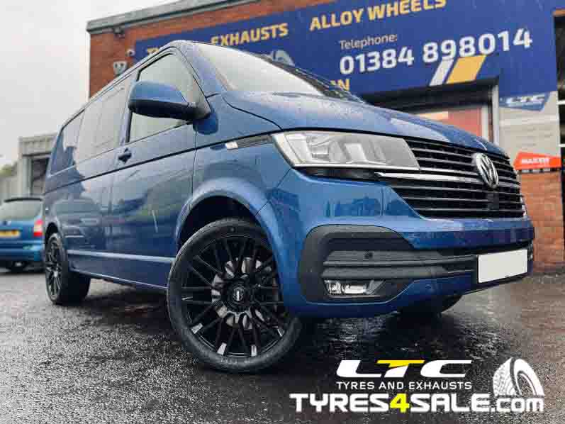 Momo Revenge 20" Alloy Wheels for VW Transporter T6.1 with 275/40R20 Milever Tyres