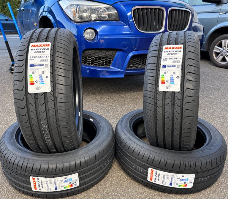 BMW 3 Series belonging to a Pensnett customer at LTC Tyres Brierley Hill for Maxxis run-flat tyres