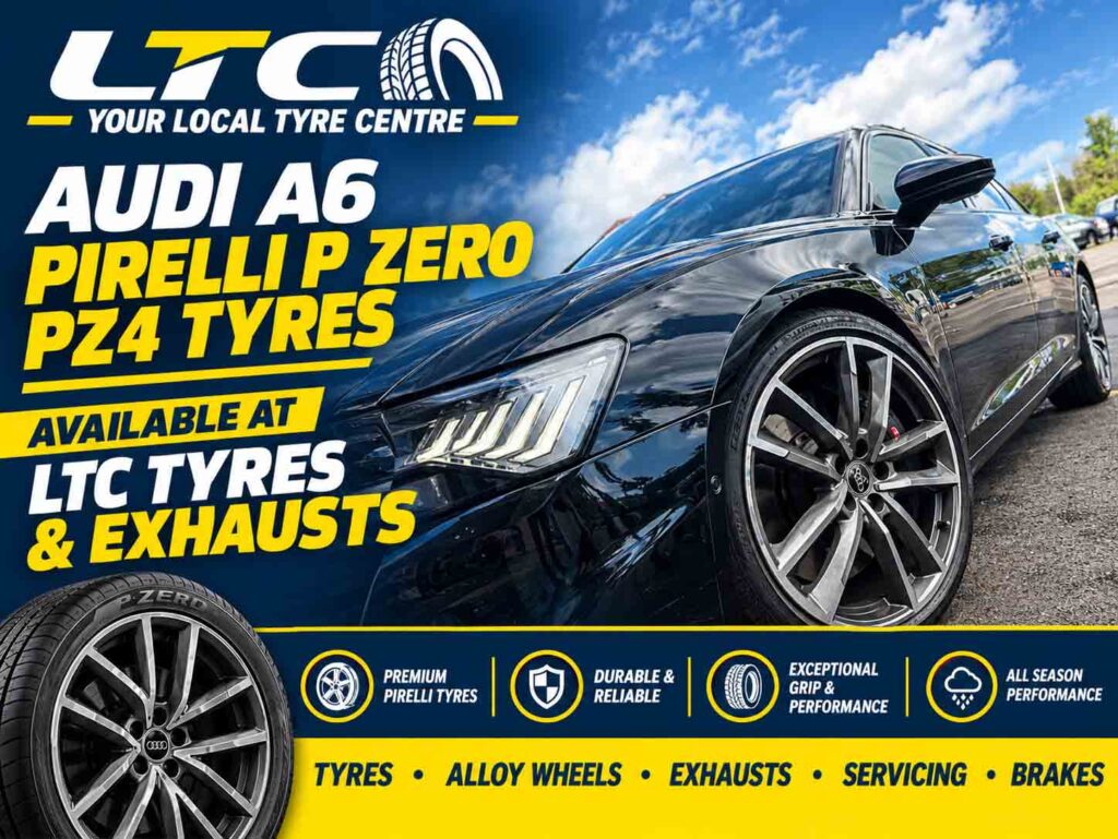 Audi A6 Pirelli PZ4 Pzero Tyres available at LTC Tyres and Exhausts